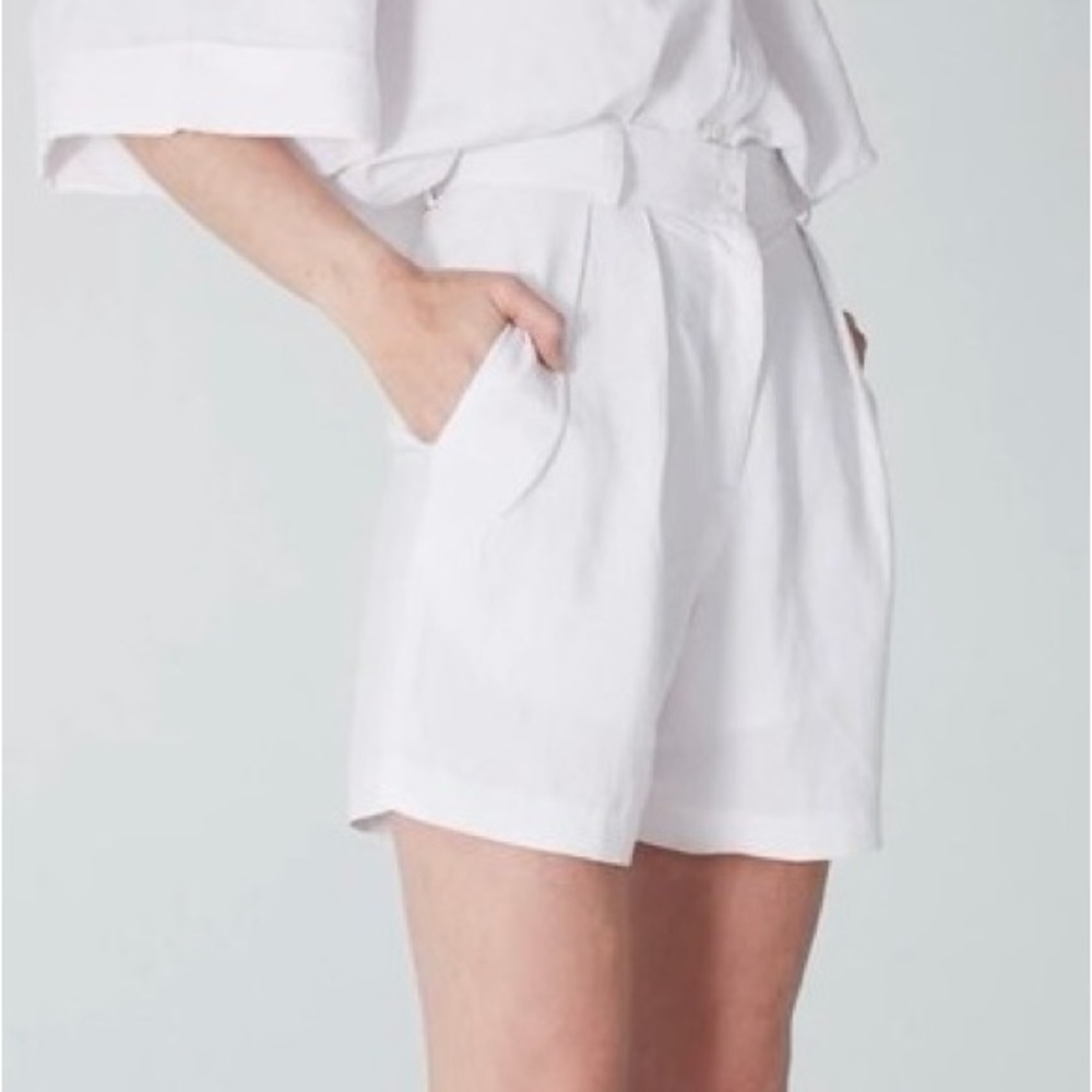 Uncle Studios Bloomers Chic High Waist Women's Shorts in Cream